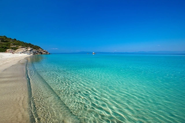 Paradise lagoon beach Chalkidiki